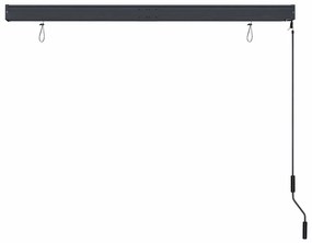 Estore de rolo para exterior 160x250 cm azul e branco