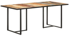 Mesa de jantar 180 cm madeira recuperada maciça
