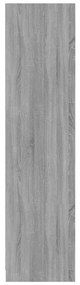 Roupeiro 100x50x200 cm derivados de madeira cinzento sonoma