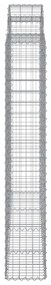Cestos gabião arqueados 6pcs 200x30x180/200cm ferro galvanizado