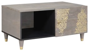 vidaXL Mesa de centro Cinzeto 80 x 50 x 40 cm Madeira de manga maciça