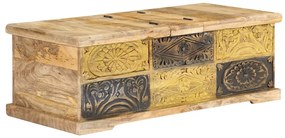 vidaXL Mesa de centro 100x50x35 cm madeira de mangueira maciça