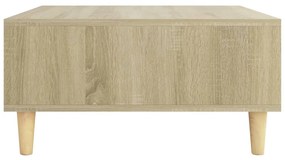 Mesa de centro 60x60x30 cm derivados de madeira carvalho sonoma