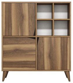 Armário Multiusos Pulse – Nogueira – 100x115x30 cm