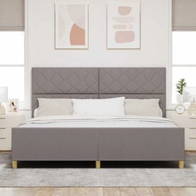 Estrutura de Cama vidaXL Taupe 200x200 cm Tecido