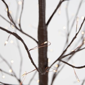 Candeeiro de pé de Natal Árvore castanho 120cm incl. LED com temporizador IP44 - Ki