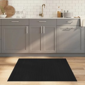 Tapete quadrado 100x100 cm bambu preto