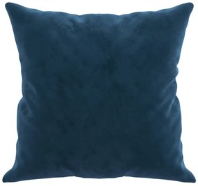Almofadas decorativas 2 pcs 40x40 cm veludo azul