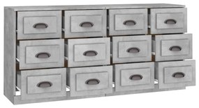 Aparadores 2 pcs derivados de madeira cinzento cimento