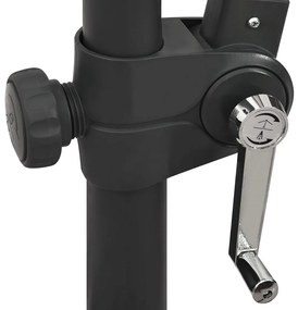 Guarda-sol jardim cantilever c/ poste/luzes LED 300cm antracite