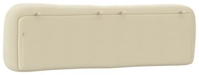 Almofadão de cabeceira 180 cm tecido creme