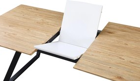 Mesa de Jantar BÉRGAMO – Extensível 160~200x90x75 cm – Base em Metal P