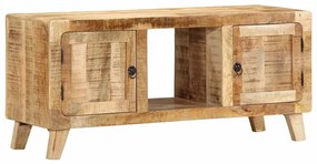 Móvel de TV 105x46x32 cm madeira de mangueira áspera maciça