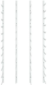 Garrafeira de parede para 36 garrafas 2 pcs ferro branco