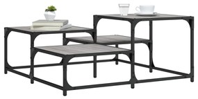 vidaXL Mesa de centro 87,5x87,5x40cm derivados de madeira cinza sonoma