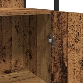 Conjunto de Mobiliário para Casa de Banho de 4 Peças Madeira Velha Mad