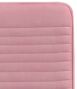 Cadeiras de jantar 2 pcs veludo rosa