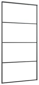Porta desliz. c/ conj. ferragens 102,5x205cm vidro ESG preto