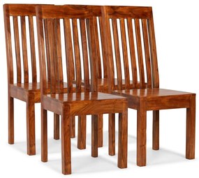 Cadeiras de jantar 4 pcs madeira maciça moderno