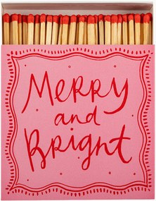 Caixa de fósforos de design Merry and Bright