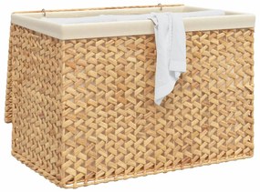 Cesto para roupa suja c/ 3 secções 75x42,5x52cm jacinto de água
