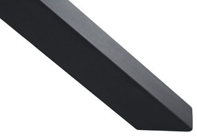 Mesa de jardim redonda em alumínio cinzento e preto ⌀ 120 cm MALETTO Beliani