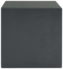 Caixa Segura com Chave Cinza Escuro 17x23x17 cm Aço