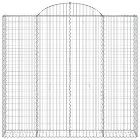 Cesto gabião arqueado 200x50x180/200 cm ferro galvanizado