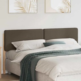 vidaXL Cabeceira estofada com cabeceira Marrom e Taupe 200 cm