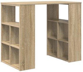 Mesa de Canto Carvalho Sonoma MDF Médio