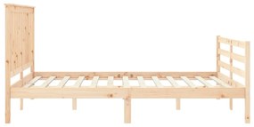 Estrutura de cama King Size com cabeceira madeira maciça
