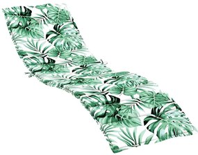 Almofada para Espreguiçadeira Solar Verde 200 x 70 x 4 cm