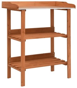 47244 vidaXL Suporte para plantas 76x37x89 cm madeira de abeto