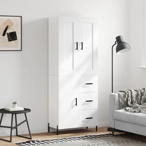 vidaXL Armário alto 69,5x34x180 cm derivados de madeira branco