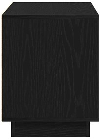 Armário de TV vidaXL Preto Carvalho 80x35x45 cm Madeira Engenharia
