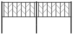 Cabeceira de cama 193 cm metal preto