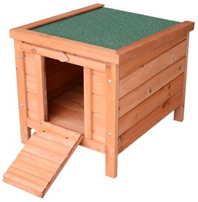 PawHut Gaiola para coelho Cobaia de madeira ao ar livre Casa para Pequeno Animal 51x42x43cm | Aosom Portugal