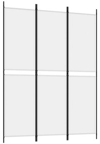 Divisória/biombo com 3 painéis 150x200 cm tecido branco