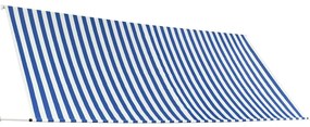 Toldo retrátil 350x150 cm azul e branco