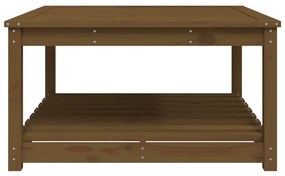 Mesa de jardim 82,5x82,5x45 cm pinho maciço castanho-mel