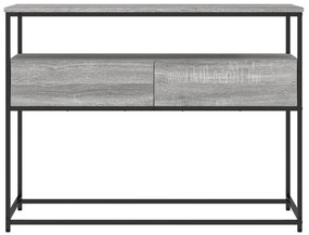 Mesa consola 100x40x75 cm derivados de madeira cinzento sonoma