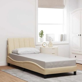 vidaXL Estrutura de cama sem colchão Hanko 80x200 cm creme