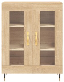 Armário alto 69,5x34x180 cm derivados de madeira cor sonoma