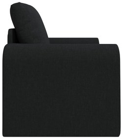 Sofá Cama 2-em-1 Preto 98x71x83 cm Tecido
