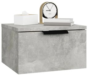 Mesas de cabeceira parede 2 pcs 34x30x20 cm cinza cimento
