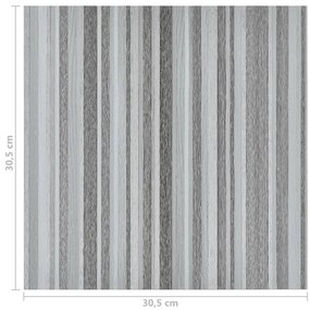 Tábuas de soalho autoadesivas 20 pcs 1,86m² PVC cinzento-claro