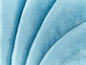 Conjunto de 2 almofadas decorativas em veludo azul claro 47 x 35 cm CONSOLIDA Beliani