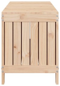 Baú de Arrumação para Jardim - Pinho Maciço Natural - 108x42,5x54 cm