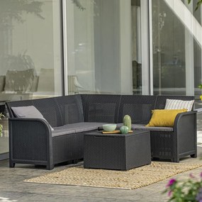 Mesa de arrumação para jardim Rosalie grafite