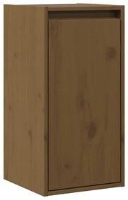 Armários de parede 2 pcs 30x30x60 cm pinho maciço castanho mel